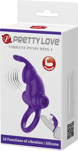 Pretty Love Vibrant Penis Ring 1 – Waterproof Vibrating Silicone Penis Ring > Cock Ring > Vibrating