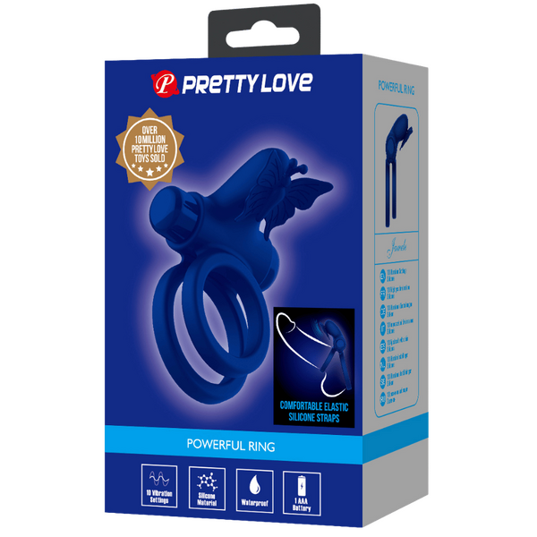 Pretty Love 10 Function – Soft Silicone Vibrating Butterfly Cock Ring > Sex Toys > Couples Toys