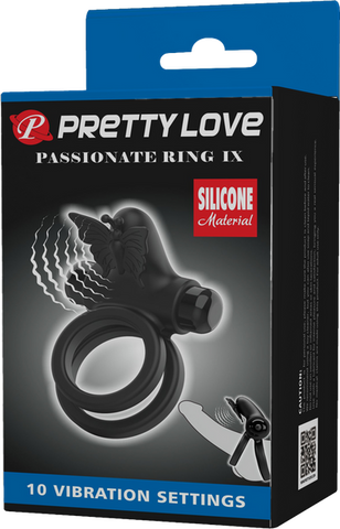 Pretty Love Passionate Ring IX – 10 Function Silicone Vibrating Cock Ring > Sex Toys > Couples Toys