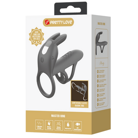 Matty Vibrating Penis Sleeve and Clitoral Stimulator – Silicone Sleeve and Stimulator Set > Sex Toys For Men > Penis Sleeves