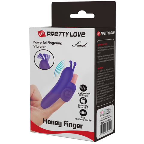 Rechargeable Snail – Ergonomic Silicone Finger Vibrator with 10 Vibration Modes > Vibrators > Finger Vibrators
