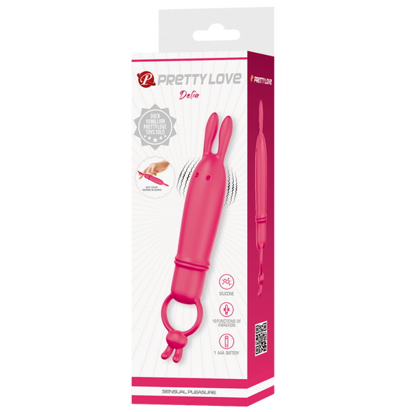 Delia Bunny Finger Vibrator – Silicone 10-Mode Finger Vibrator > Vibrators > Finger Vibrators