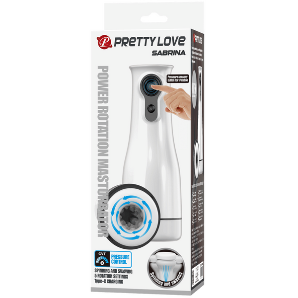 Sabrina – Rechargeable Rotating Men's Masturbator with Voice Function > Sex Toys For Men > Masturbators > Vibrating