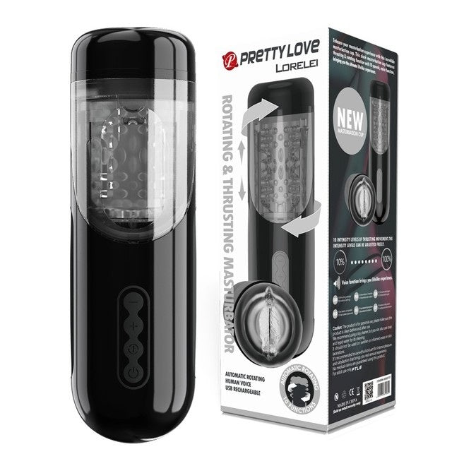Pretty Love Lorelei – Rotating and Thrusting Male Masturbator with 10 Speeds > Sex Toys For Men > Masturbators > Vibrating