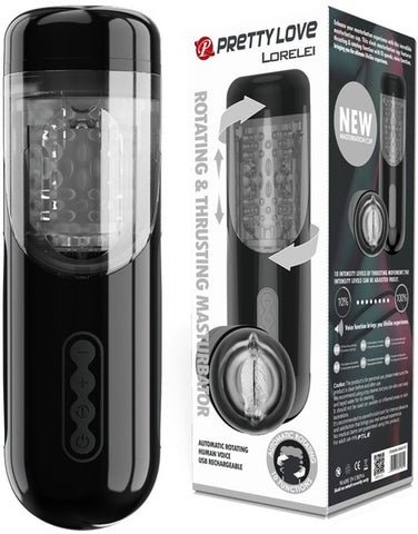 Pretty Love Lorelei – Rotating and Thrusting Male Masturbator with 10 Speeds