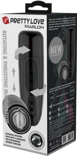 Pretty Love Marlon – 10 Mode Rotating Thrusting Masturbator > Sex Toys For Men > Masturbators > Vibrating