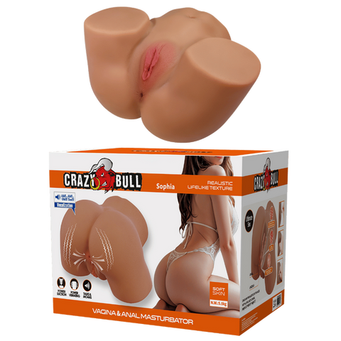 Sophia – Realistic 3D Vagina and Anal Masturbator Crafted from Dense TPE > Sex Toys For Men > Assbators