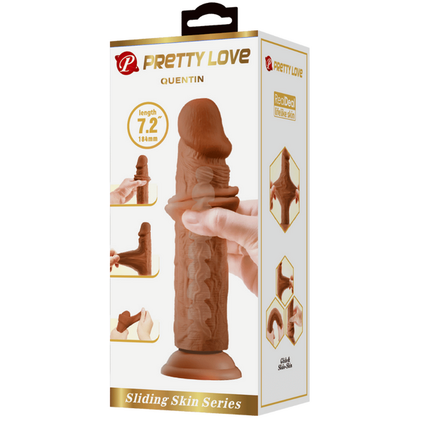 Quentin 7.2 Inch Realistic Dildo – Suction Cup Large TPR Dildo > Dildos > Realistic Dildos