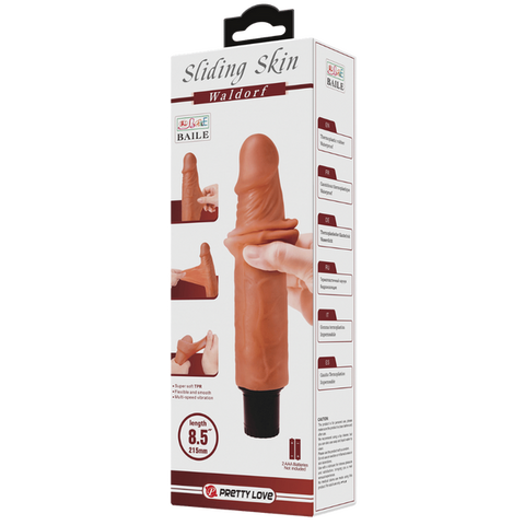 Waldorf Vibrating 8.5 Inch Realistic Dildo – Multi-Speed Vibrator > Dildos > Realistic Dildos