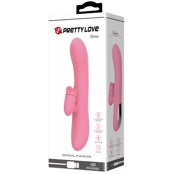 Gina – Rotating Tongue Rabbit Vibrator with 7 Vibration Functions > Vibrators > Ladies > Rabbit