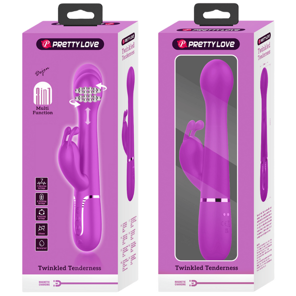 Dejon 3in1 Multi-Function 23cm Rabbit Vibrator with Twin Motors > Vibrators > Ladies > Rabbit
