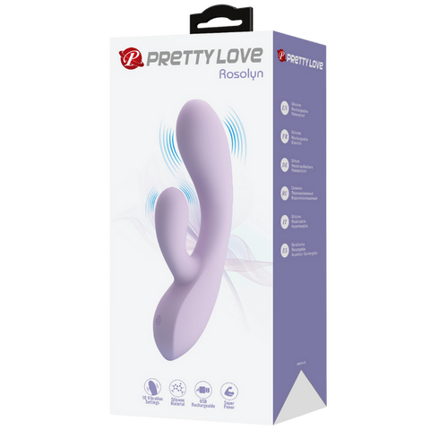 Rosolyn – Rechargeable, Flexible Liquid Silicone G-Spot Rabbit Vibrator with 10 Vibration Modes > Sex Toys For Ladies > G-Spot Vibrators