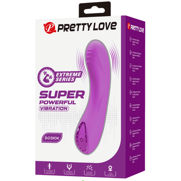 Rechargeable DJ Dick – Slim Silicone Vibrator with 10 Powerful Vibration Modes > Vibrators > Standard Vibrators