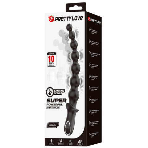 Rigdon – Rechargeable 10-Function Vibrating Bullet Anal Toy with Smooth Silicone Finish > Vibrators > Mini Vibrators