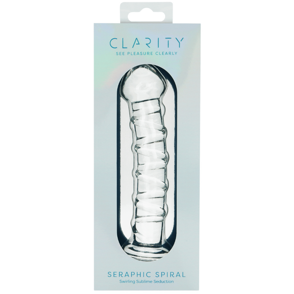 Seraphic Spiral – Hand-Blown Borosilicate Glass Dildo 160mm > Glass > Dildos
