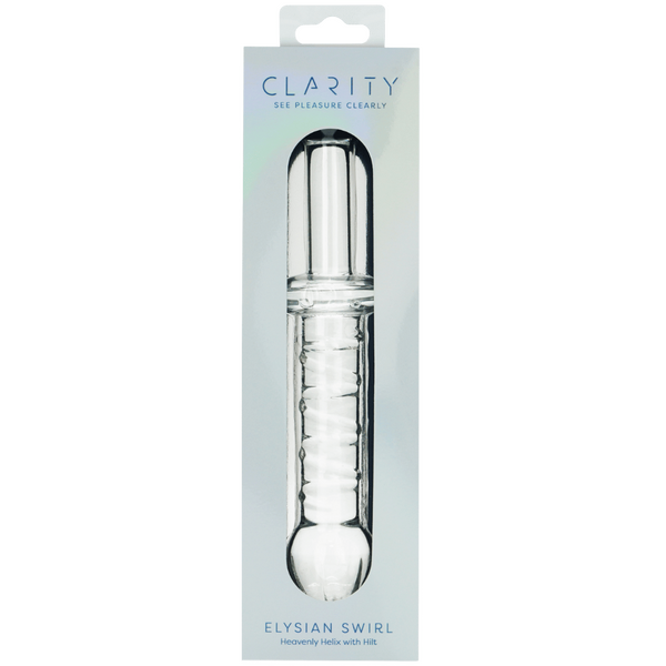 Elysian Swirl Handblown Borosilicate Glass 5.6 Inch Spiral Textured Dildo > Glass > Dildos