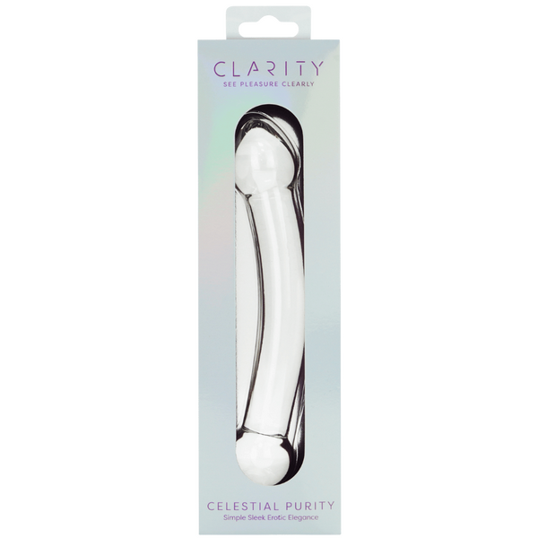 Celestial Purity 6.6 Inch Double-Ended Borosilicate Glass Dildo > Glass > Dildos