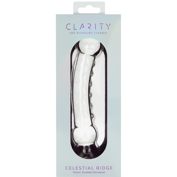 Celestial Ridge Borosilicate Glass Double-Ended Dildo – 6.4 Inch Sculpted Ridges > Glass > Dildos