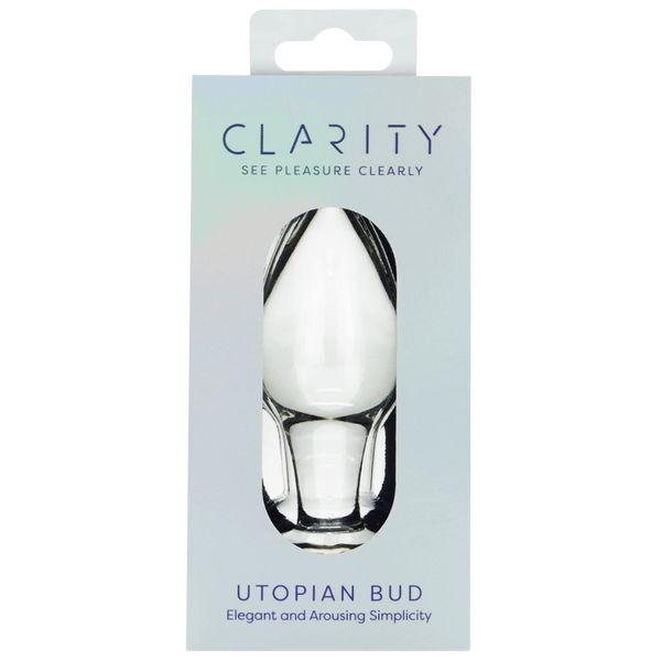 Utopian Bud Glass Butt Plug – Handcrafted 3.5 Inch Borosilicate Glass Plug > Glass > Toys