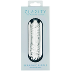 Seraphic Ripple Handblown Borosilicate Glass Dildo – Textured 6.2 Inch Insertable Length > Glass > Dildos