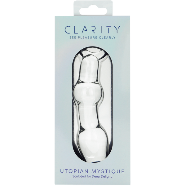 Utopian Mystique 5.2 Inch Ribbed Borosilicate Glass Anal Dildo > Glass > Dildos