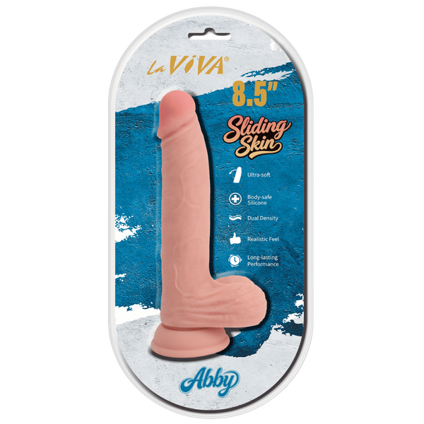 La Viva Sliding Skin Abby – 8.5" Dual Density Dong > Dildos > Realistic Dildos