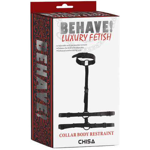 Collar Body Restraint – Adjustable Bondage Restraint > Bondage Gear > Collars & Leashes