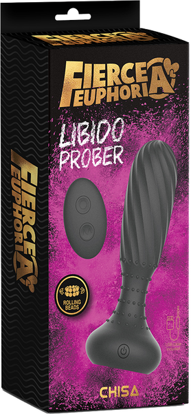 Fierce Euphoria Libido Prober – Remote-Controlled Gyrating Anal Plug with Rotating Beads > Anal Range > Vibrating Butt Plugs