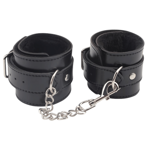 Obey Me Leather Ankle Cuffs – Adjustable Metal Hook Ankle Cuffs > Bondage Gear > Restraints