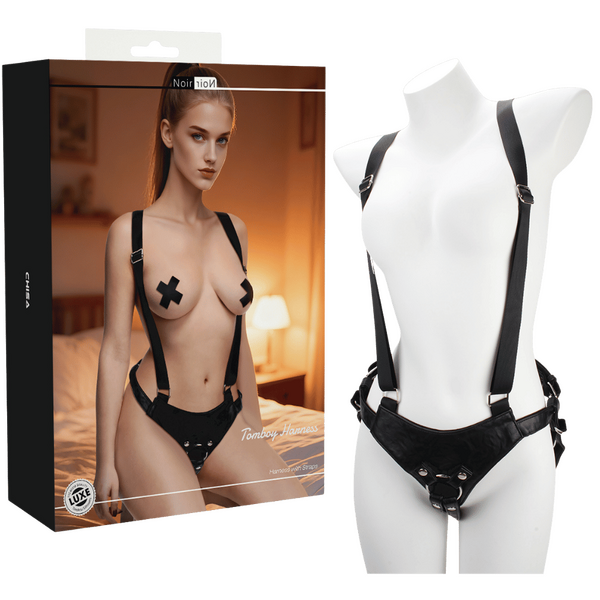 Tomboy Harness Faux Leather Adjustable Body Harness Secondary image