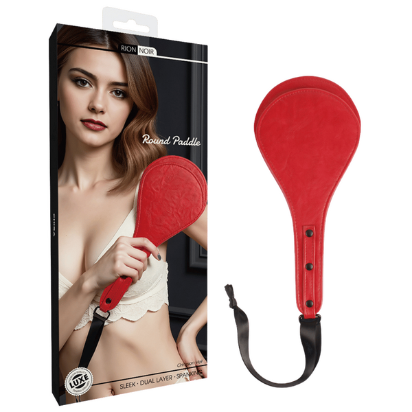 Round Paddle - Pu Faux Leather Flexible Wrist Loop Paddle > Bondage Gear > Paddles