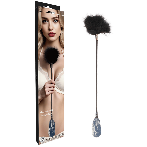 Dual Ended Tickle Feather And Paddle Crop With Firm Core > Bondage Gear > Crops