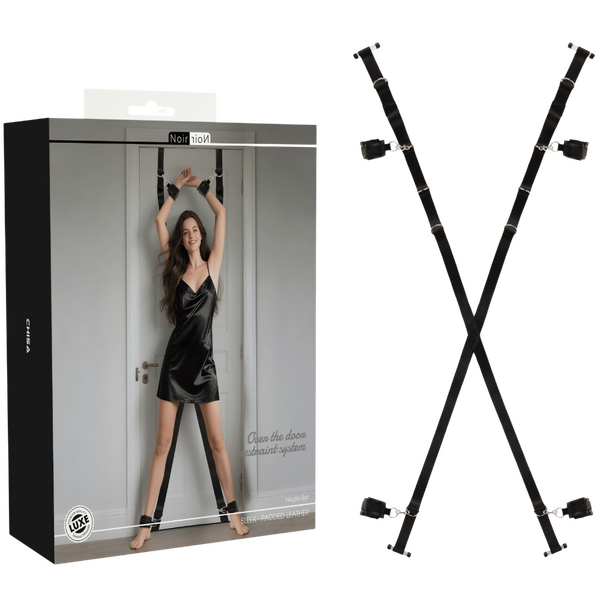 Over The Door Restraint System Vegan Nickel-Free Metal PU Leather > Bondage Gear > Bed Restraints