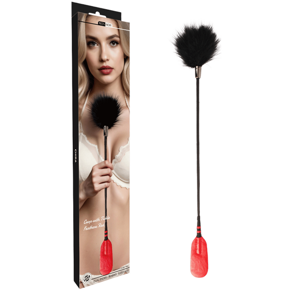 Dual-Ended Tickle Feather Crop With Soft Feather Design And Firm Core > Bondage Gear > Crops