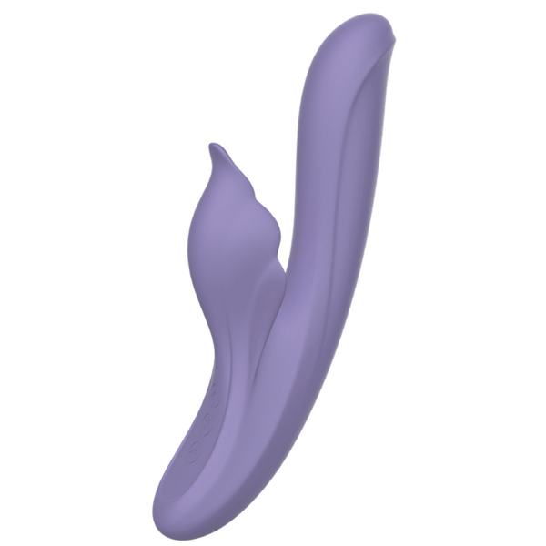 Captive Purple 23.6cm Waterproof Silicone Vibrator | 5 Tapping & 7 Thrusting > Vibrators > Ladies > Rabbit