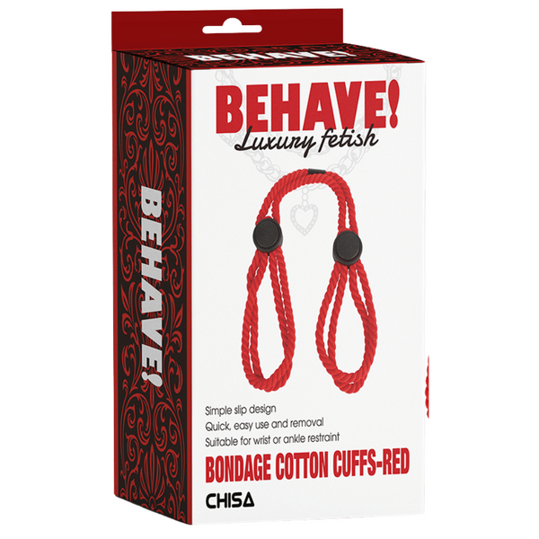 Bondage Cotton Cuffs – Simple Slip Design Restraint Cuffs > Bondage Gear > Restraints