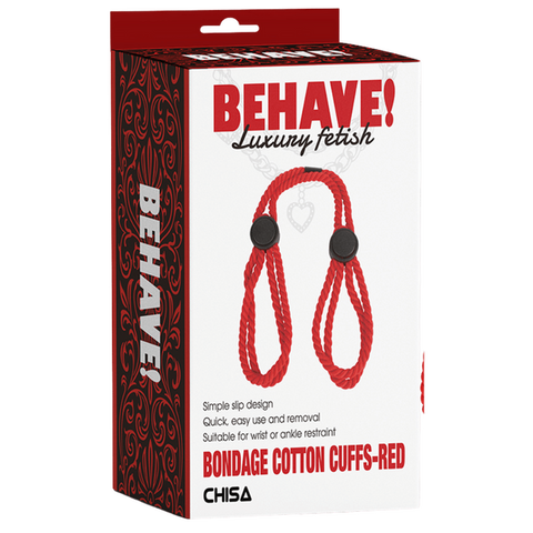 Bondage Cotton Cuffs – Simple Slip Design Restraint Cuffs > Bondage Gear > Restraints