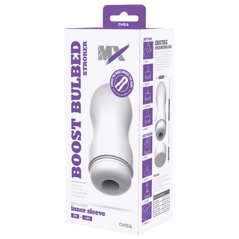 Boost Bulbed Stroker – Super-Soft 16cm Stroker > Sex Toys For Men > Masturbators Cup