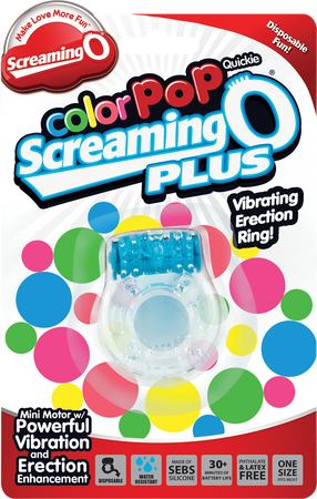 Screaming O Colour Pop Quickie Plus – Vibrating Erection Ring > Cock Ring > Vibrating