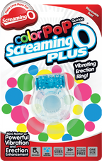 Screaming O Colour Pop Quickie Plus – Stretchy Vibrating Erection Ring with Clitoral Stimulator > Cock Ring > Vibrating