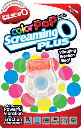 Screaming O Colour Pop Quickie Plus – Vibrating Erection Ring > Cock Ring > Vibrating