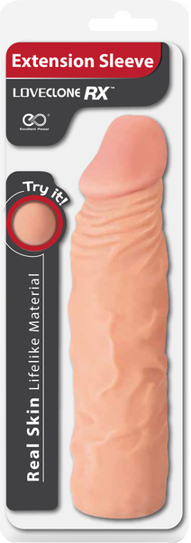 Real Skin 8 Inch Lifelike Extension Sleeve – Lifelike Sleeve for Enhanced Comfort > Sex Toys For Men > Penis Sleeves