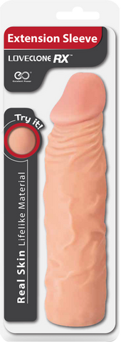 Real Skin 8 Inch Lifelike Extension Sleeve – Lifelike Sleeve for Enhanced Comfort > Sex Toys For Men > Penis Sleeves