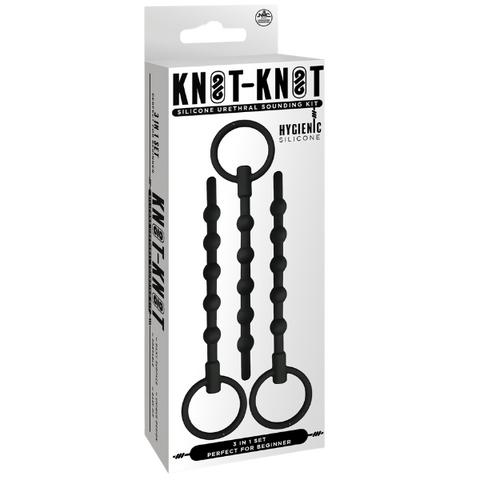 Silicone Ribbed Urethral Sounding Kit – Medical-Grade Flexible Urethral Sounds > Sex Toys For Men > Sounding Rods