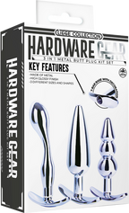 3 in 1 Metal Butt Plug Kit – High Gloss Finish Metal Butt Plug Set > Anal Range > Butt Plug Kits
