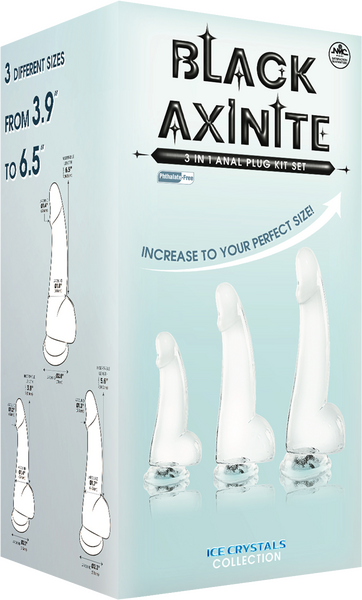 3 In 1 Anal Plug Kit – Flexible Hygienic Silicone Suction Cup Base Anal Plugs > Anal Range > Butt Plug Kits