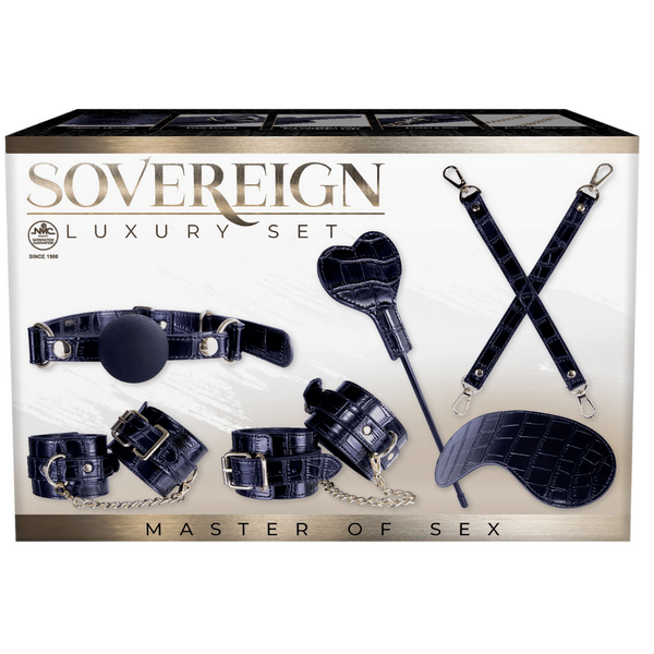 Sovereign Luxury Bondage Set – Luxury Bondage Kit Black (Alligator) > Bondage Gear > Bondage Kits