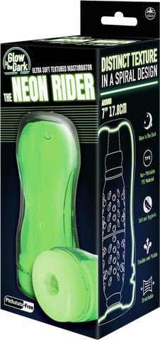 The Neon Rider Masturbator – Glow in the Dark Soft Flexible Masturbator 7 Inch > Sex Toys For Men > Masturbators Cup