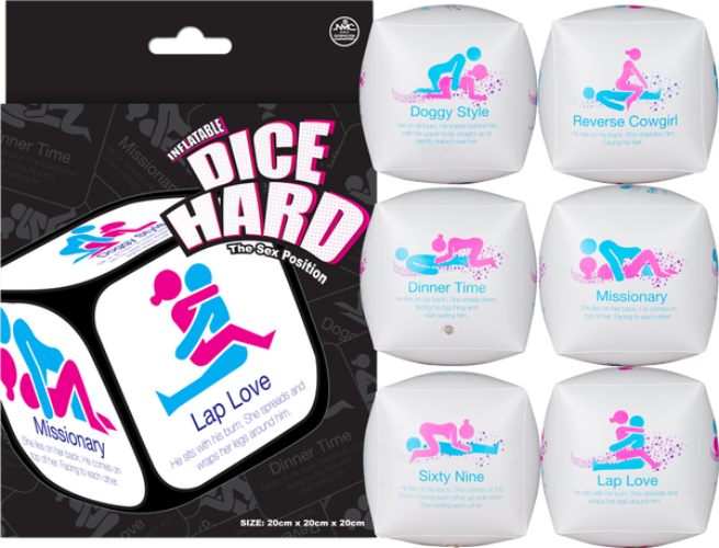 Inflatable Dice Hard – Novelty Adult Intimate Accessory