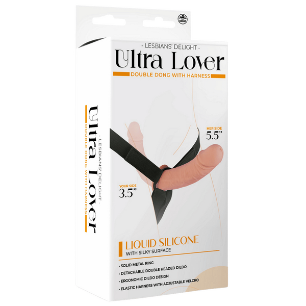 Ultra Lover Double Dong Penetrix with Harness – Ergonomic Silicone Dildo Set > Dildos > Strap On Dildos